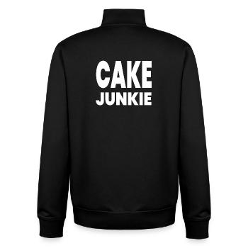 Cake - Unisex Organic Zip Sweatshirt by Stanley/Stella - black - Back - AI Model Male 185 light (185cm)