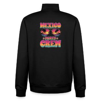 Mexico Party Crew - Unisex Organic Zip Sweatshirt by Stanley/Stella - black - Back - AI Model Male 185 light (185cm)