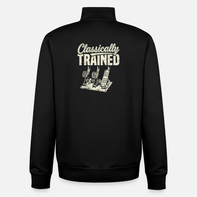 Classically Trained Pedals - Unisex Organic Zip Sweatshirt by Stanley/Stella - black