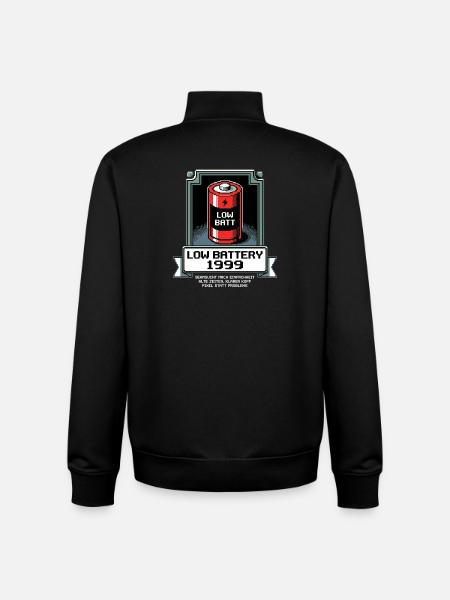 Low Battery Alte Zeiten - Unisex Organic Zip Sweatshirt von Stanley/Stella - Schwarz