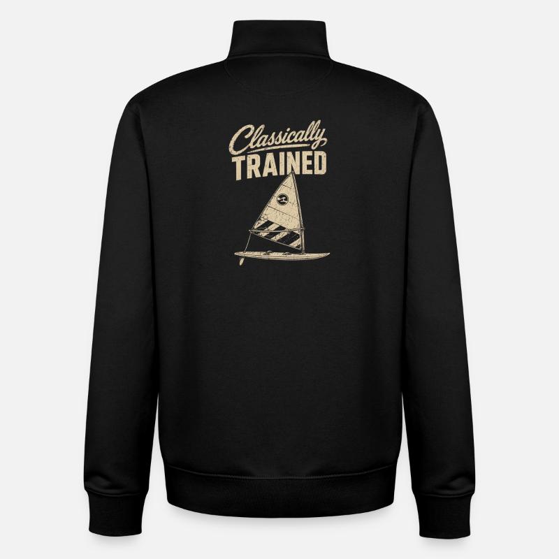 Classically Trained Sailor Tee - Unisex Organic Zip Sweatshirt by Stanley/Stella - black