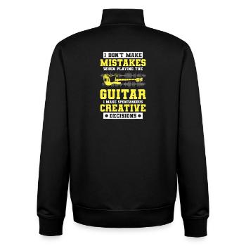Guitar Creative Decisions Tee - Unisex Organic Zip Sweatshirt von Stanley/Stella - Schwarz - Hinten - AI Model Male 185 light (185cm)