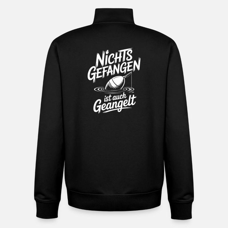 Angel Spruch lustig - Unisex Organic Zip Sweatshirt von Stanley/Stella - Schwarz