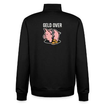 Geldverlust Piggy Bank - Unisex Organic Zip Sweatshirt von Stanley/Stella - Schwarz - Hinten - AI Model Male 185 light (185cm)
