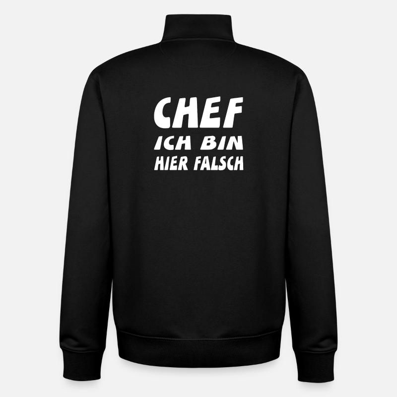 Chef - Unisex Organic Zip Sweatshirt von Stanley/Stella - Schwarz