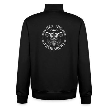 Hex Das Patriarchat - Unisex Organic Zip Sweatshirt von Stanley/Stella - Schwarz - Hinten - AI Model Male 185 light (185cm)