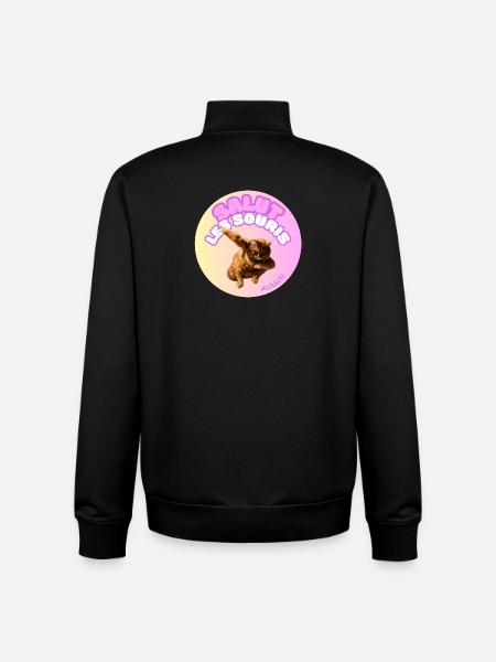 Hallo mäuse#loulou - Unisex Organic Zip Sweatshirt von Stanley/Stella - Schwarz