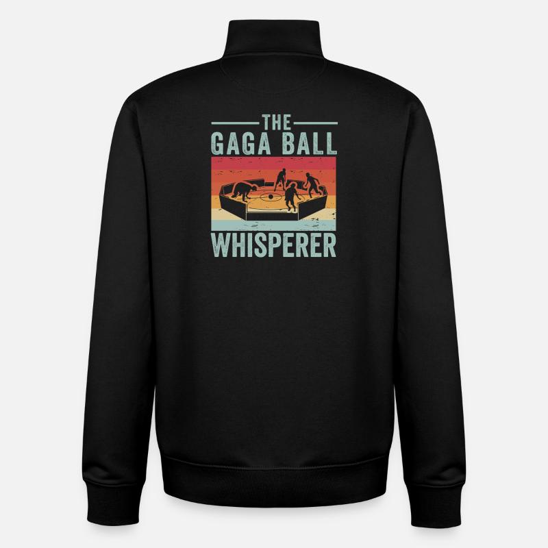 Gaga-Kugel-Flüsterer - Unisex Organic Zip Sweatshirt von Stanley/Stella - Schwarz
