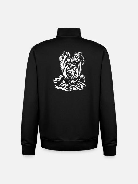 Yorkshire Terrier "Black Edition" - Unisex Organic Zip Sweatshirt by Stanley/Stella - black