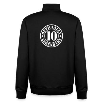 10. Geburtstag Junge Mädchen Legende Level 10 - Unisex Organic Zip Sweatshirt von Stanley/Stella - Schwarz - Hinten - AI Model Male 185 light (185cm)