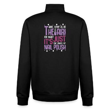Nail Designer Nail Designer Cosmetics Nail Salon - Unisex Organic Zip Sweatshirt by Stanley/Stella - black - Back - AI Model Male 185 light (185cm)