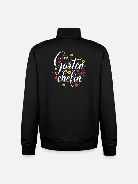 Gartenchefin Blütenzauber - Unisex Organic Zip Sweatshirt von Stanley/Stella - Schwarz