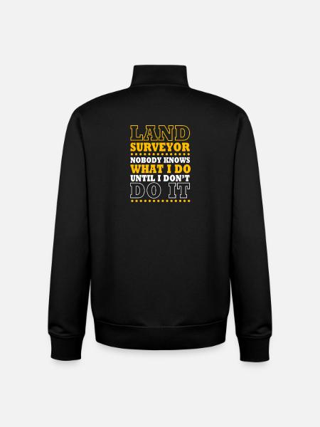 Landvermesser - Unisex Organic Zip Sweatshirt von Stanley/Stella - Schwarz