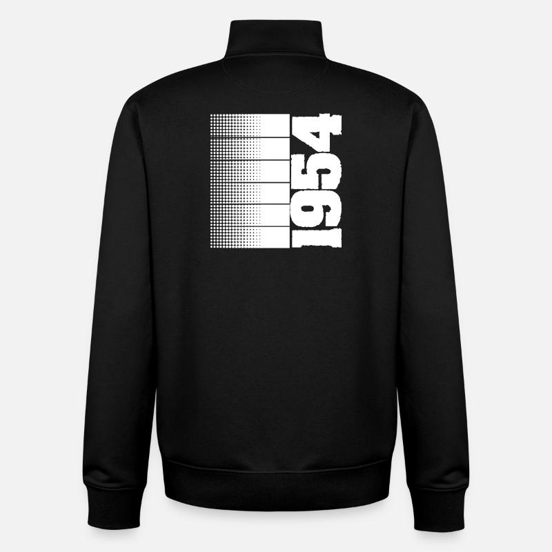 Hobby 1954 - Sweat zippé unisexe en coton bio Stanley/Stella - noir