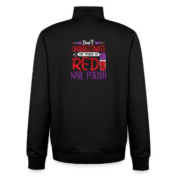 Nageldesigner Nageldesignerin Kosmetik Nagelstudio - Unisex Organic Zip Sweatshirt von Stanley/Stella - Schwarz - Hinten - AI Model Male 185 light (185cm)