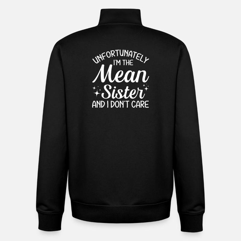 Gemeine Schwester-Einstellung - Unisex Organic Zip Sweatshirt von Stanley/Stella - Schwarz