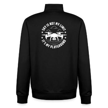 Sky Not Limit Drohnenpilot FPV-Flug - Unisex Organic Zip Sweatshirt von Stanley/Stella - Schwarz - Hinten - AI Model Male 185 light (185cm)