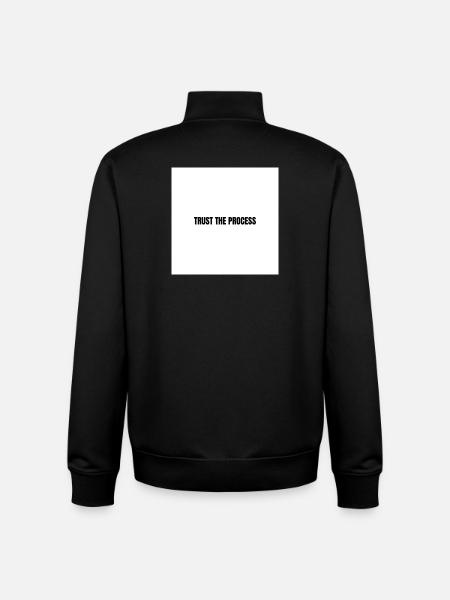 Fiez-vous au processus - Sweat zippé unisexe en coton bio Stanley/Stella - noir