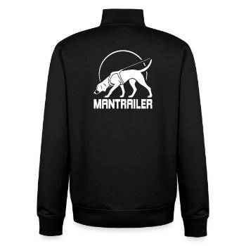 Foxhound MANTRAILER Suchhunde Hunde Hund Wilsigns - Unisex Organic Zip Sweatshirt von Stanley/Stella - Schwarz - Hinten - AI Model Male 185 light (185cm)