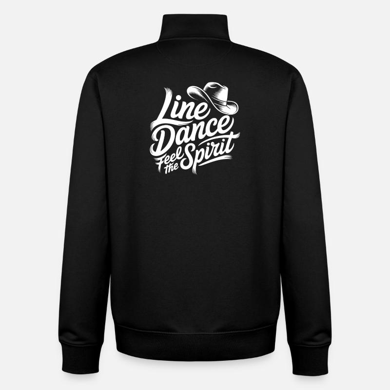 Line Dance Spirit - Unisex Organic Zip Sweatshirt von Stanley/Stella - Schwarz