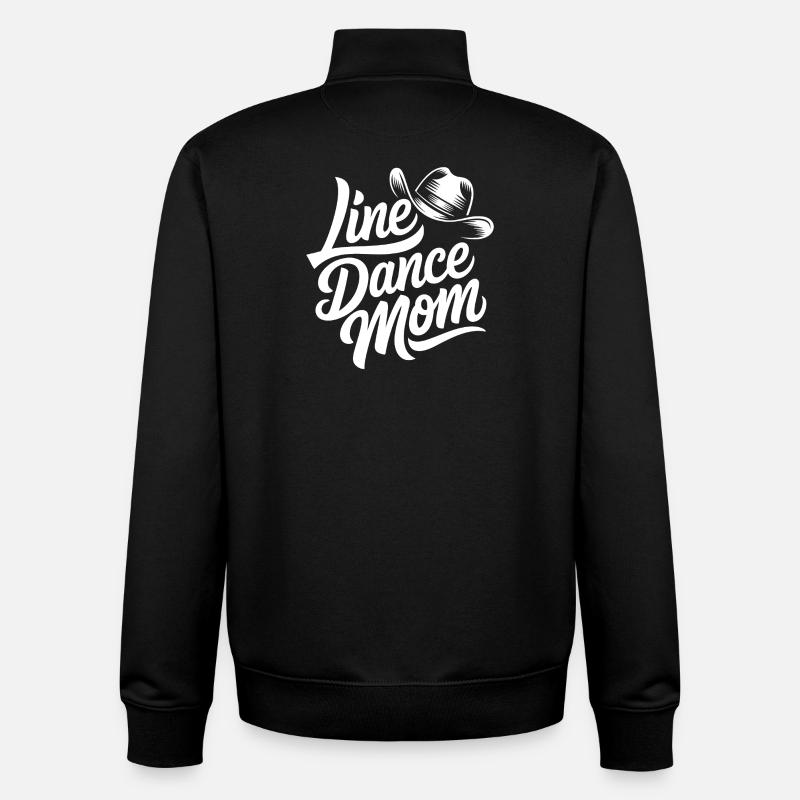 Line Dance Mama - Unisex Organic Zip Sweatshirt von Stanley/Stella - Schwarz