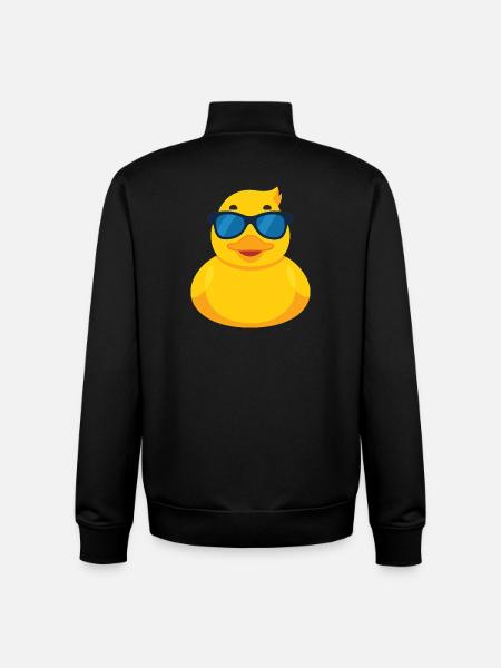 Sonnenbrillen-Gummiente - Unisex Organic Zip Sweatshirt von Stanley/Stella - Schwarz
