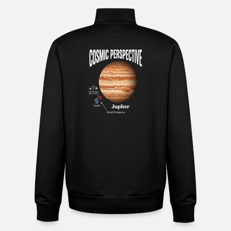 Cosmic Perspective - Unisex Organic Zip Sweatshirt by Stanley/Stella - black