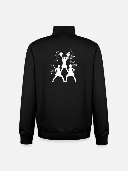 Cheerleader Cheer Mom Cheerleading - Unisex Organic Zip Sweatshirt by Stanley/Stella - black