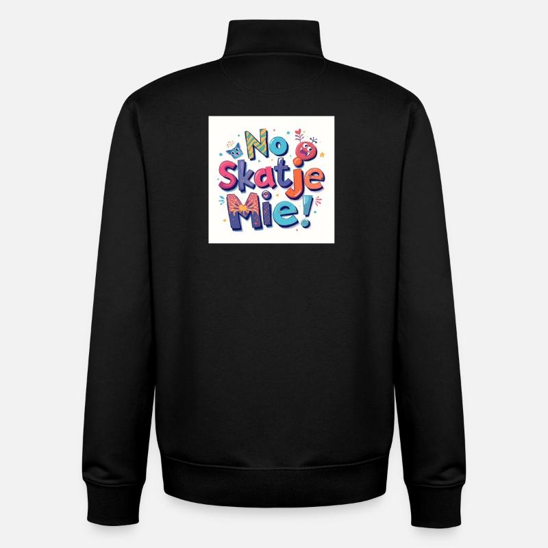 No Skate Me! - Unisex Organic Zip Sweatshirt by Stanley/Stella - black