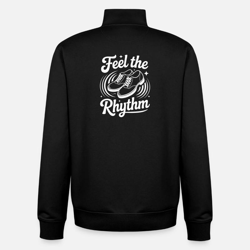 Feel The Rhythm Stepptanz Dancer - Unisex Organic Zip Sweatshirt von Stanley/Stella - Schwarz