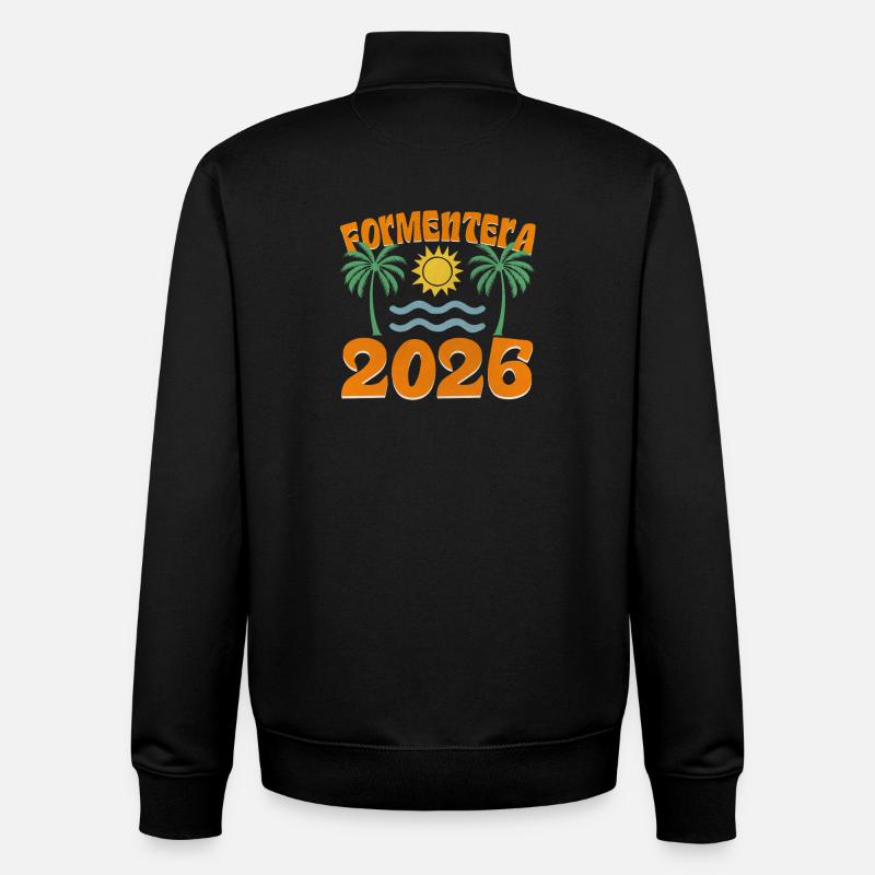 Formentera 2026 - Unisex Organic Zip Sweatshirt von Stanley/Stella - Schwarz