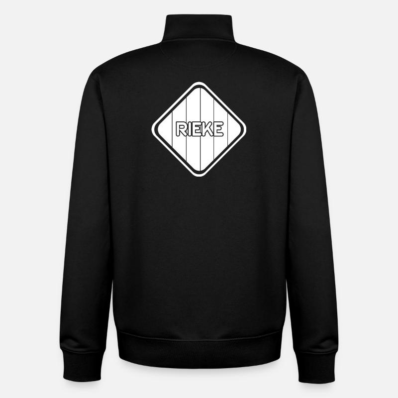 Before as a gift - Unisex Organic Zip Sweatshirt by Stanley/Stella - black
