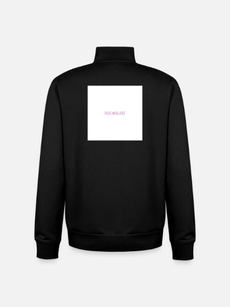 pilates, matcha, repeat - Sweat zippé unisexe en coton bio Stanley/Stella - noir