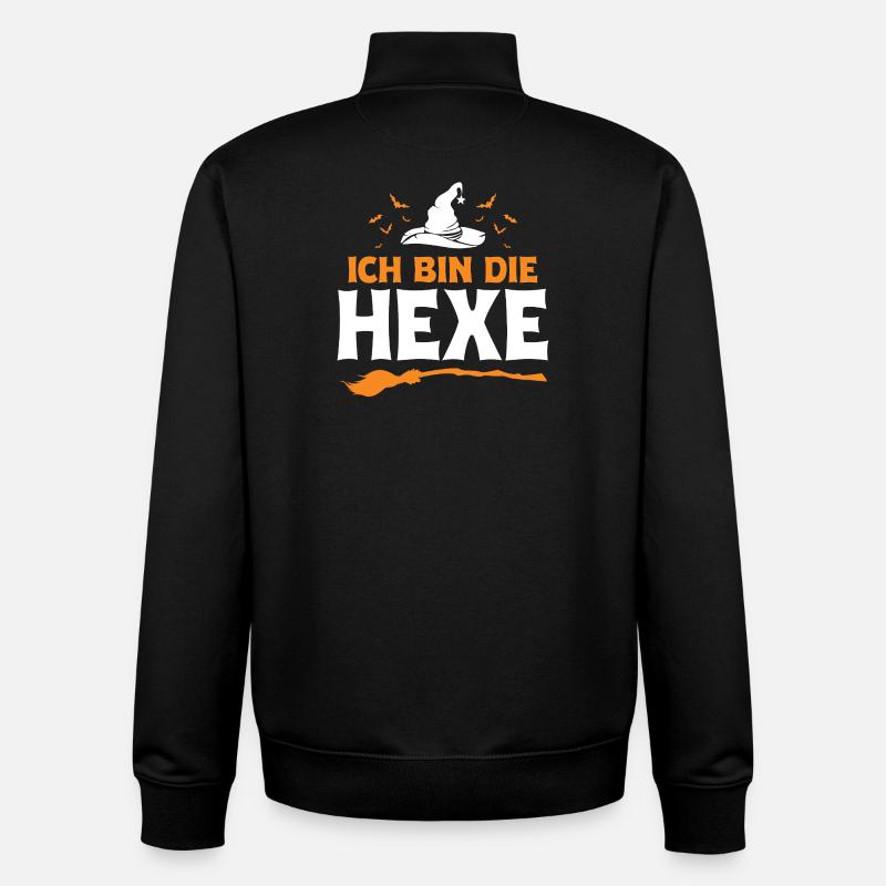 I'm the Witch Halloween - Unisex Organic Zip Sweatshirt by Stanley/Stella - black