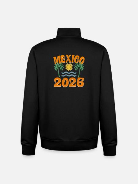 Mexico 2026 - Unisex Organic Zip Sweatshirt by Stanley/Stella - black