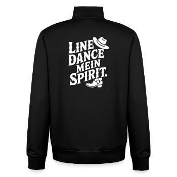 Line Dance My Spirit - Unisex Organic Zip Sweatshirt by Stanley/Stella - black - Back - AI Model Male 185 light (185cm)
