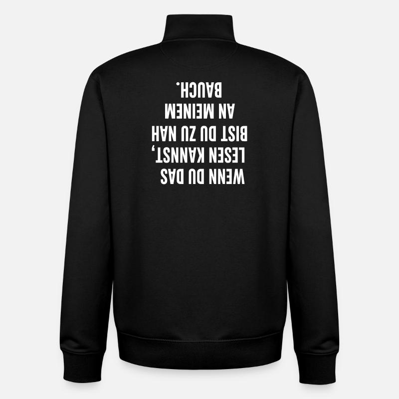 Lustiges Designe 2 - Unisex Organic Zip Sweatshirt von Stanley/Stella - Schwarz
