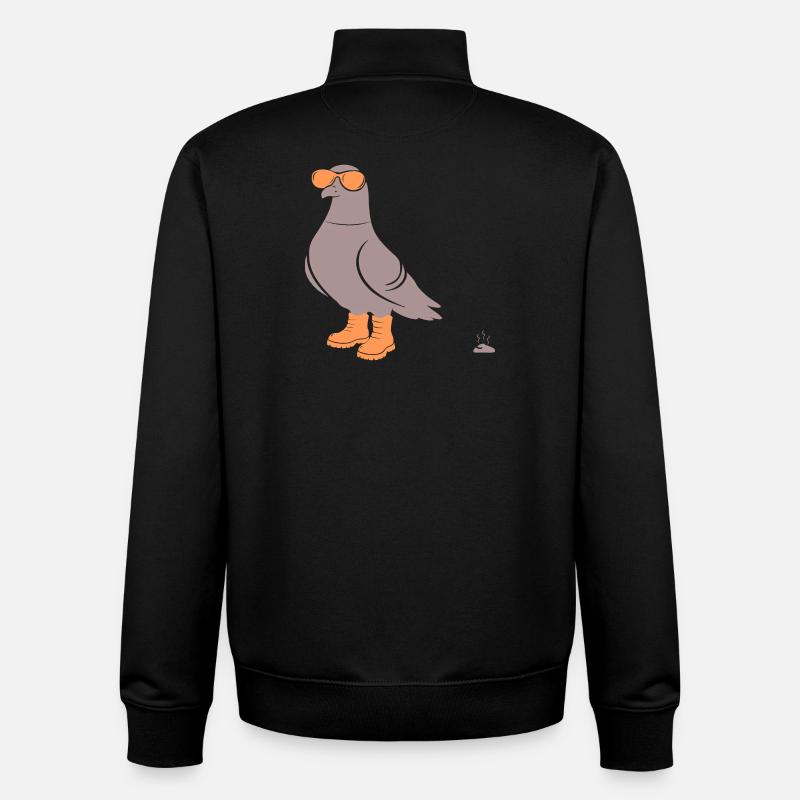 Taube Orange - Unisex Organic Zip Sweatshirt von Stanley/Stella - Schwarz