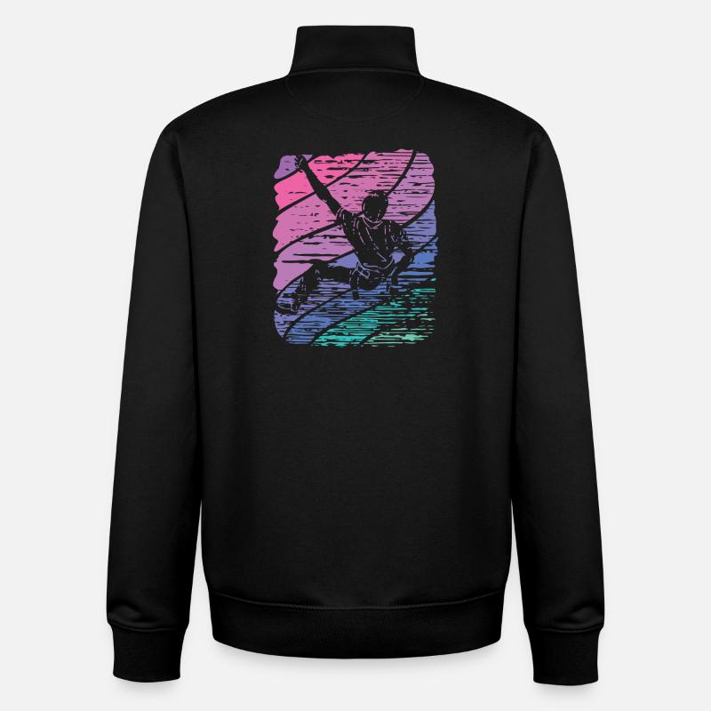 Boulderer Boulder Bouldering - Unisex Organic Zip Sweatshirt by Stanley/Stella - black