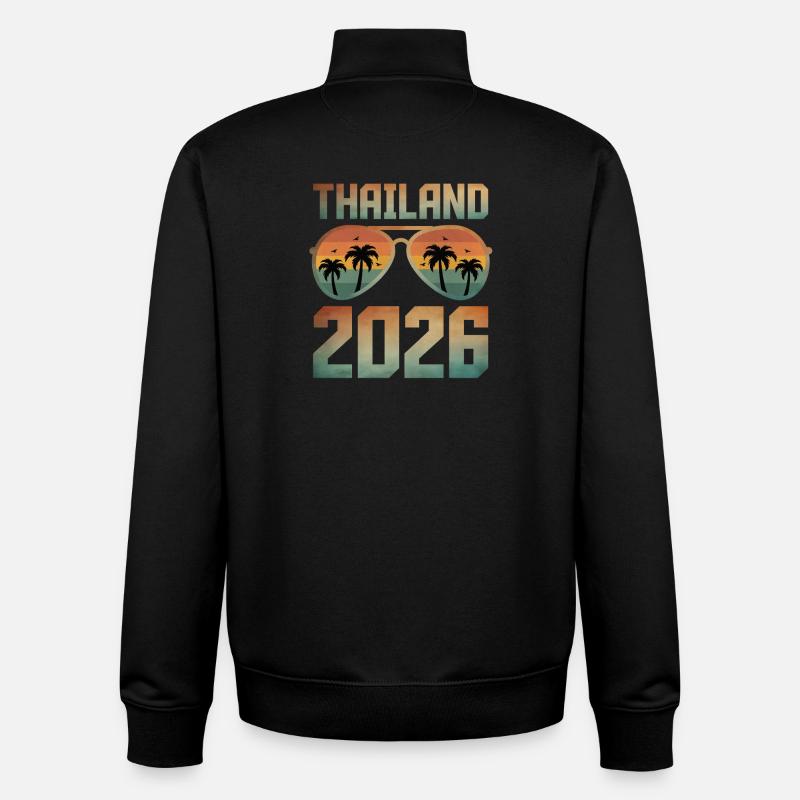 Thailand 2026 - Unisex Organic Zip Sweatshirt von Stanley/Stella - Schwarz