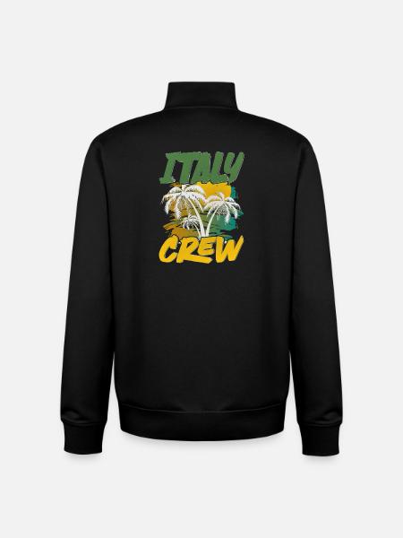Italy Crew - Unisex Organic Zip Sweatshirt by Stanley/Stella - black