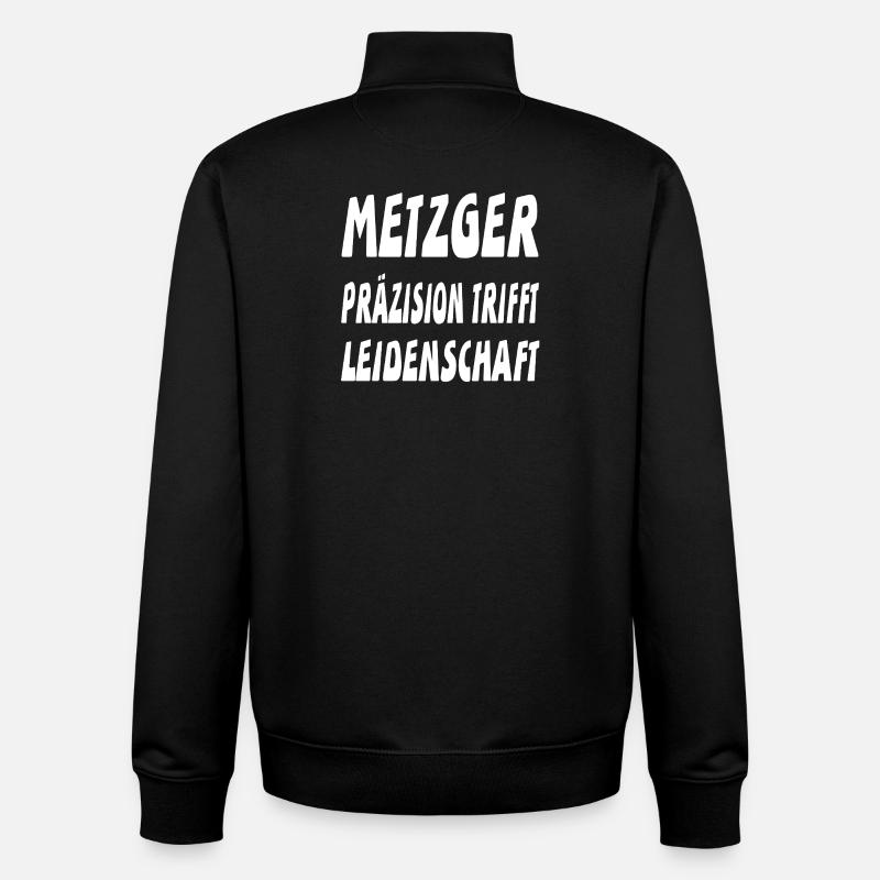 Metzger - Unisex Organic Zip Sweatshirt von Stanley/Stella - Schwarz