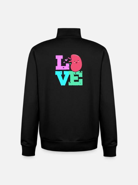 Kidney Donor Donor Kidney - Unisex Organic Zip Sweatshirt by Stanley/Stella - black