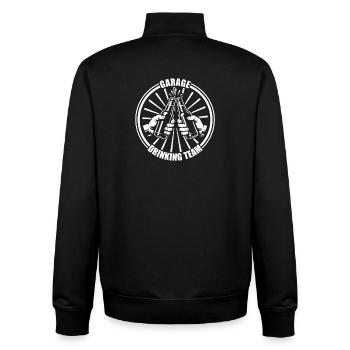 Garage Drinking Team Car lover car guy mechanic - Unisex Organic Zip Sweatshirt von Stanley/Stella - Schwarz - Hinten - AI Model Male 185 light (185cm)