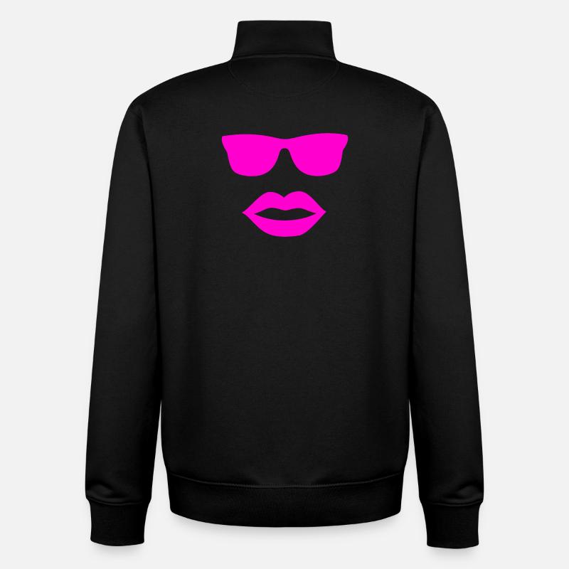 Lunettes de soleil - Sweat zippé unisexe en coton bio Stanley/Stella - noir