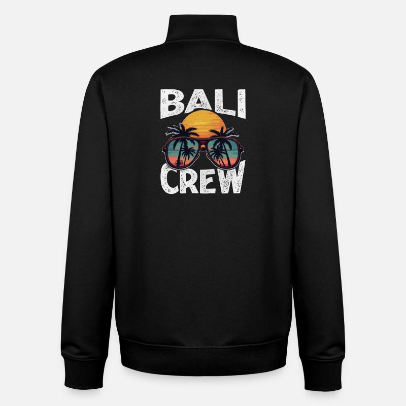 Bali Crew - Unisex Organic Zip Sweatshirt von Stanley/Stella - Schwarz