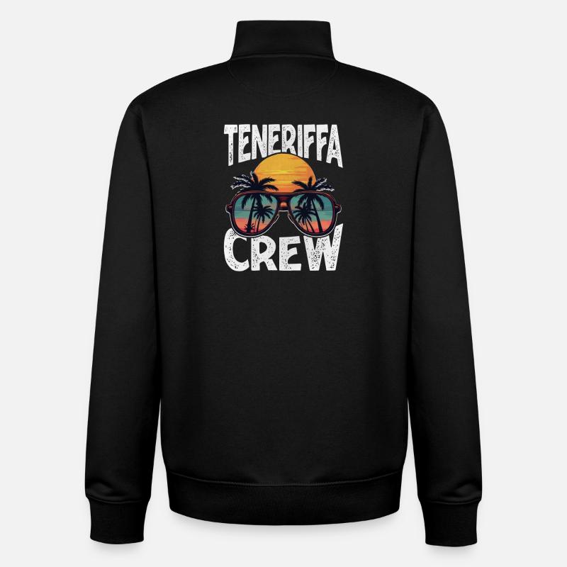 Teneriffa Crew - Unisex Organic Zip Sweatshirt von Stanley/Stella - Schwarz