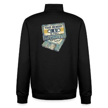 Full Memory - Unisex Organic Zip Sweatshirt by Stanley/Stella - black - Back - AI Model Male 185 light (185cm)