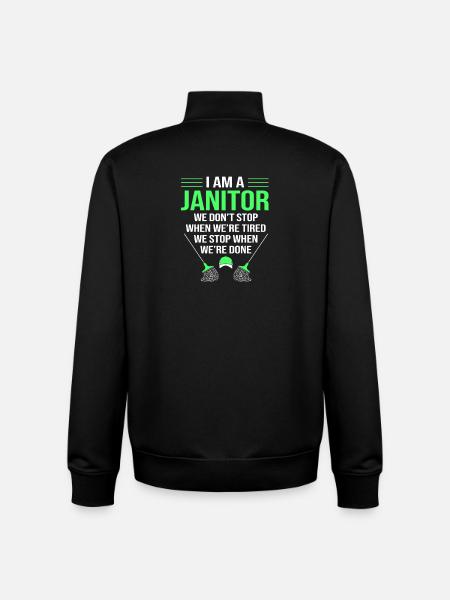 caretaker - Unisex Organic Zip Sweatshirt by Stanley/Stella - black