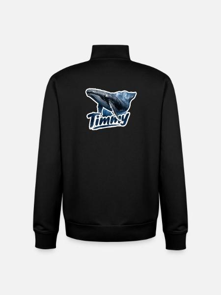 Timmy der Buckelwal – Ostsee-Fan - Unisex Organic Zip Sweatshirt von Stanley/Stella - Schwarz